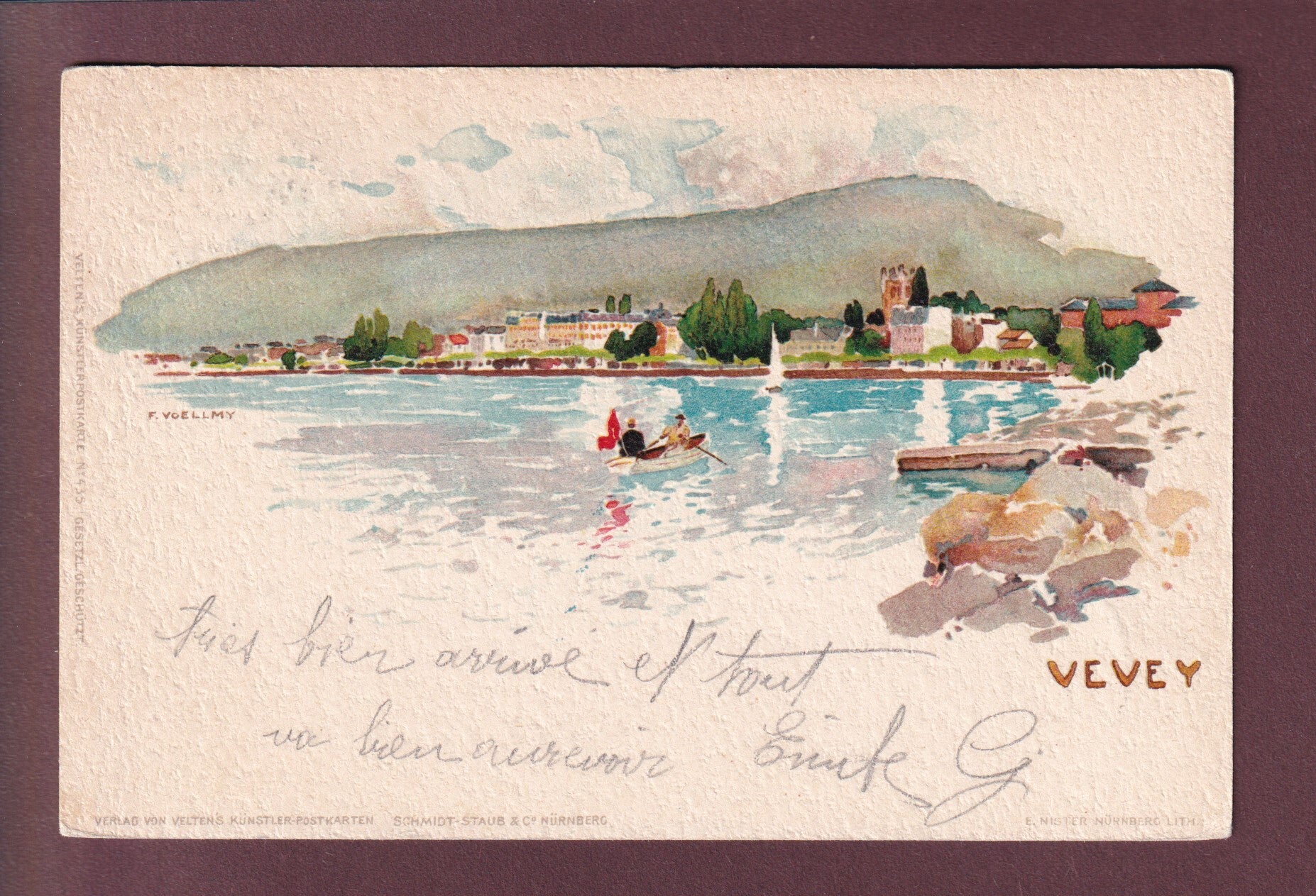 VEVEY par F. Voellmy - 1901