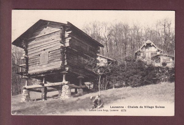 LAUSANNE - Chalets du Village Suisse - 1908