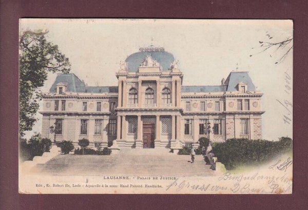 LAUSANNE - Palais de Justice - 1900 // pli d'angle //