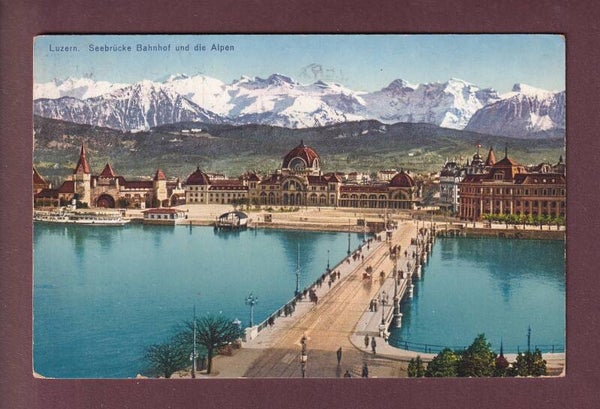 LUZERN - Seebrücke - Bahnhof - 1929
