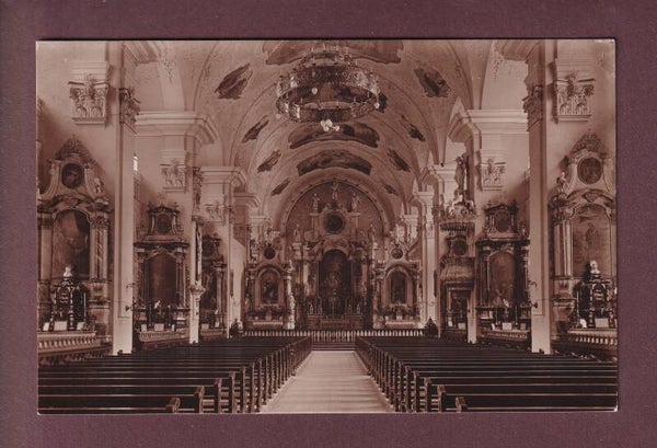 ENGELBERG - Inneres der Klosterkirche - 1942