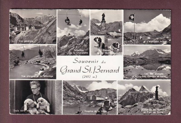 Souvenir du GRAND-SAINT-BERNARD - 9 images - 1962