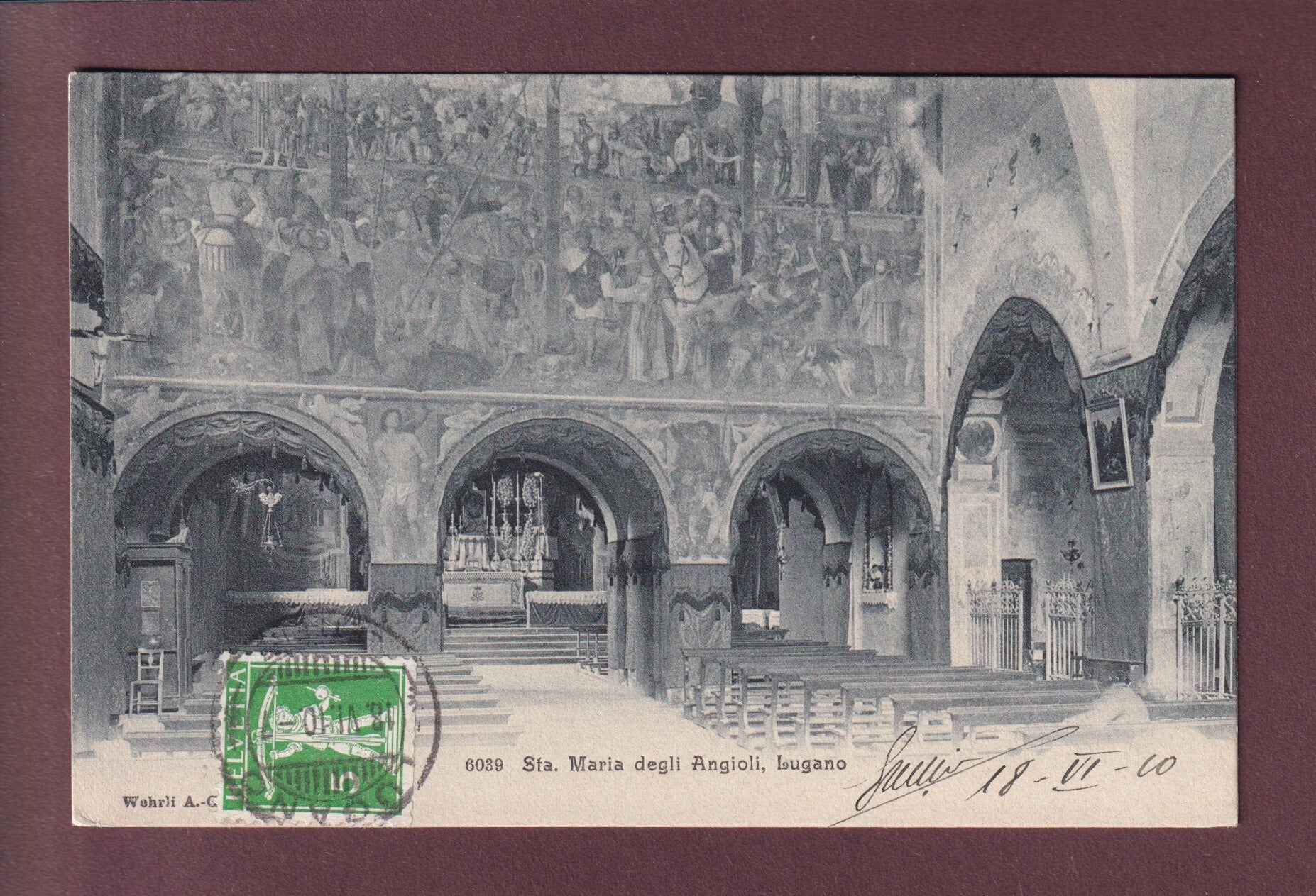 LUGANO - Santa Maria degli Angioli - Interno - 1910