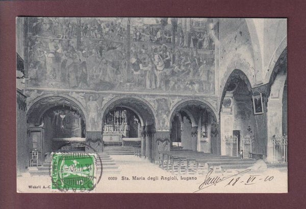 LUGANO - Santa Maria degli Angioli - Interno - 1910