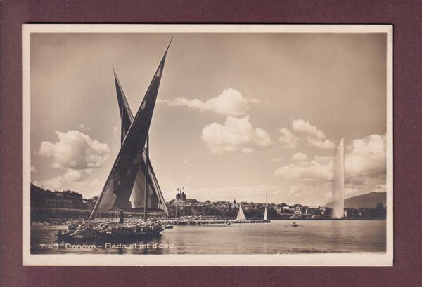 GENEVE - Barque du Léman - Jet d'eau