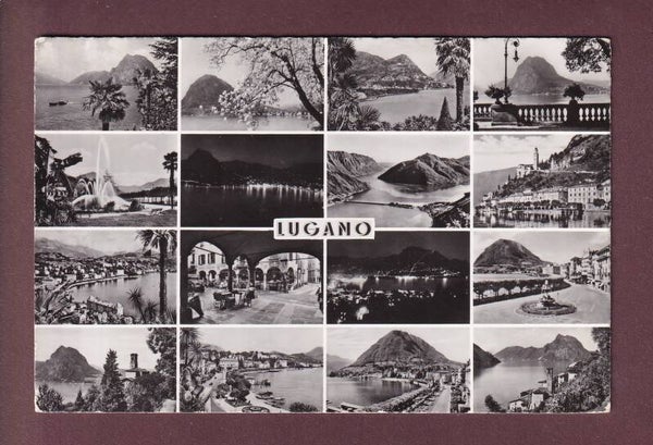 LUGANO - 16 images - 1962 // pli d'angle //