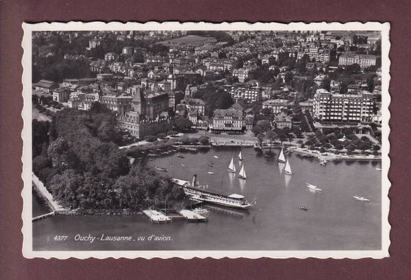 LAUSANNE - Ouchy vu d'avion - Bateau CGN