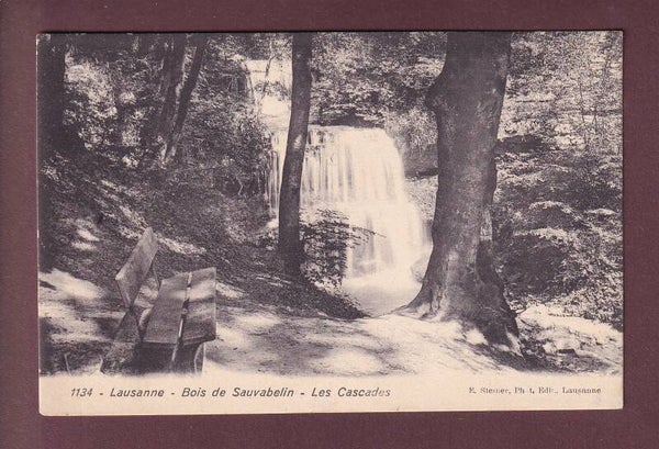 LAUSANNE - Bois de Sauvabelin - Les Cascades - 1913