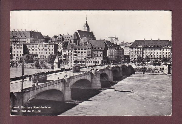 BASEL - Mittlere Rheinbrücke - Tram