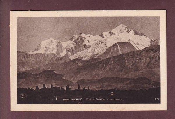 GENEVE - Le Mont-Blanc - 1916