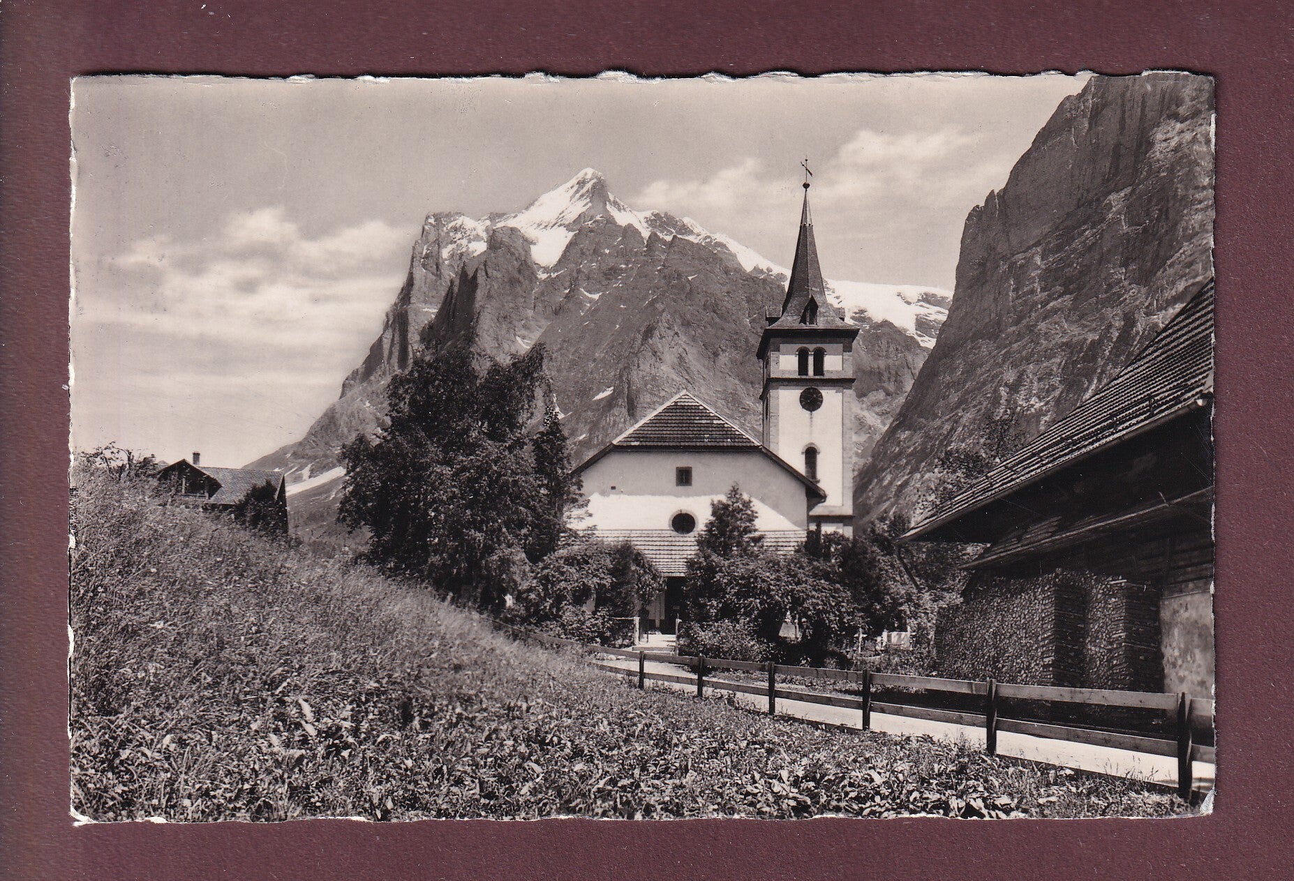 GRINDELWALD - Kirche - Wetterhorn - 1944