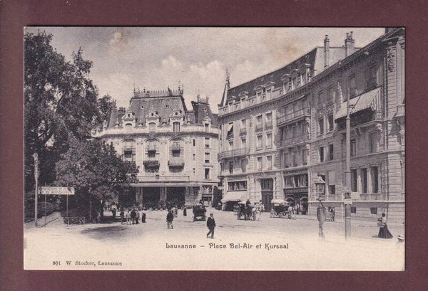 LAUSANNE - Place Bel-Air - 1910