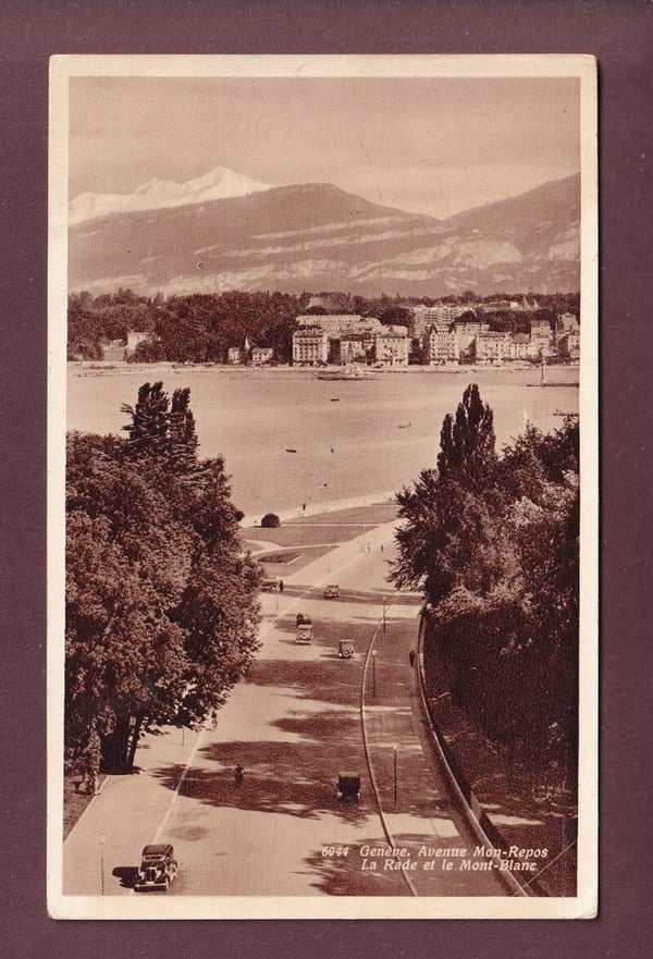 GENEVE - Avenue Mon-Repos - Auto - 1938