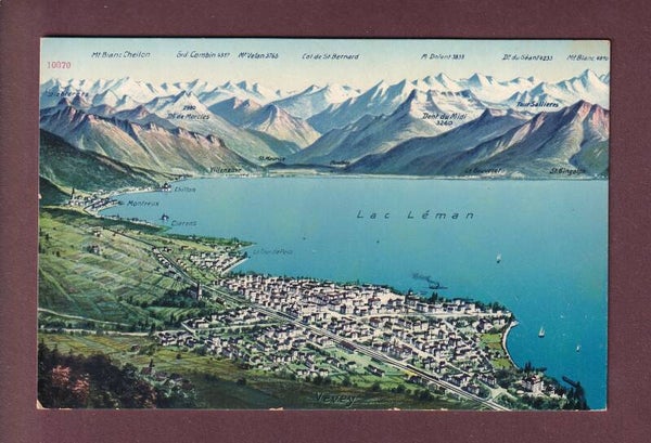 VEVEY et environs - Vol d'oiseau