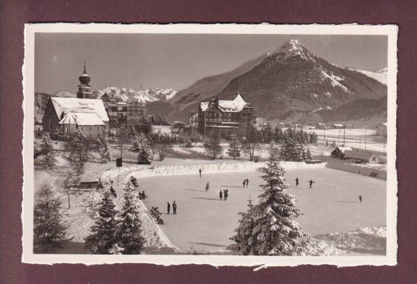 DAVOS-DORF - Eisbahn - Kirche - Sporthotel Montana