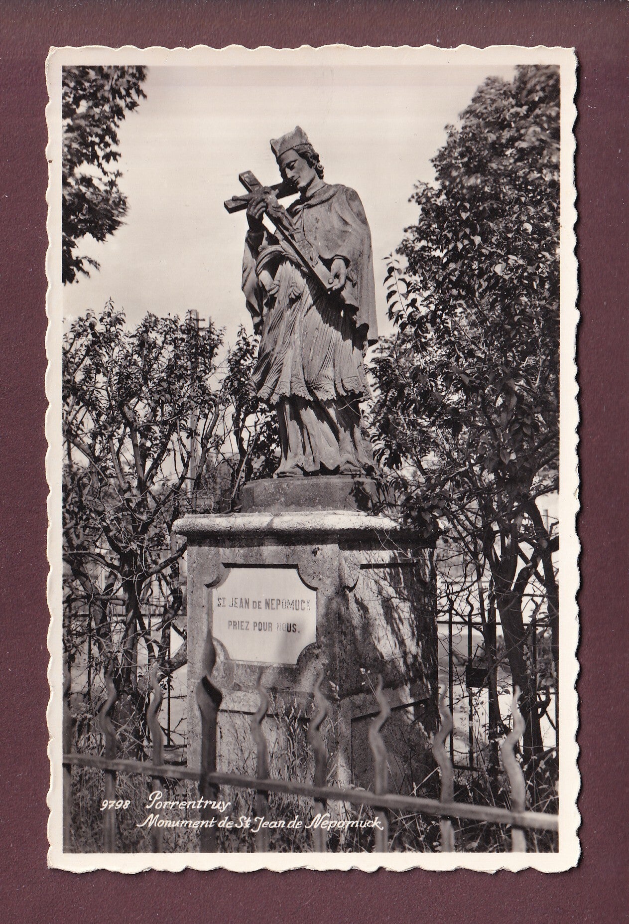 PORRENTRUY - Monument de St. Jean de Nepomuck
