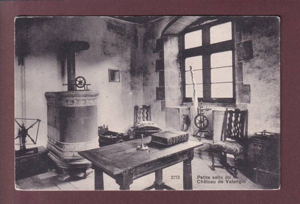 Château de VALANGIN - Petite salle - 1917