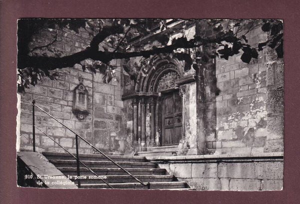 ST. URSANNE - Porte romane de la Collégiale