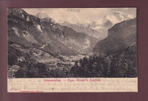 HEIMWEHFLUH - Eiger - Mönch - Jungfrau - 1901