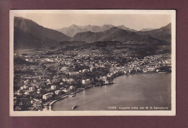 LUGANO vista dal Monte S. Salvatore - 1927