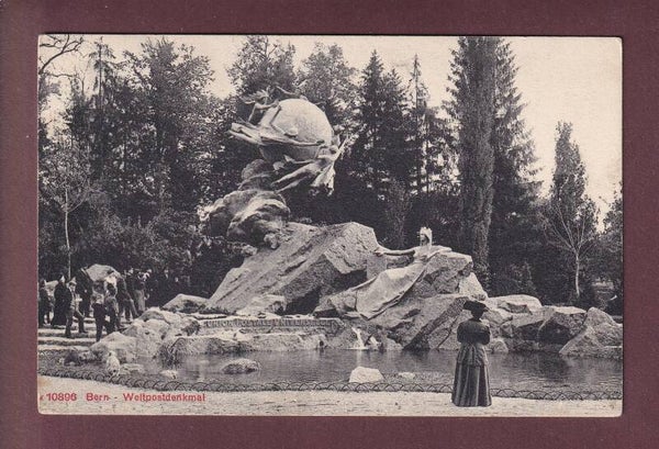 BERN - Weltpostdenkmal - Leute