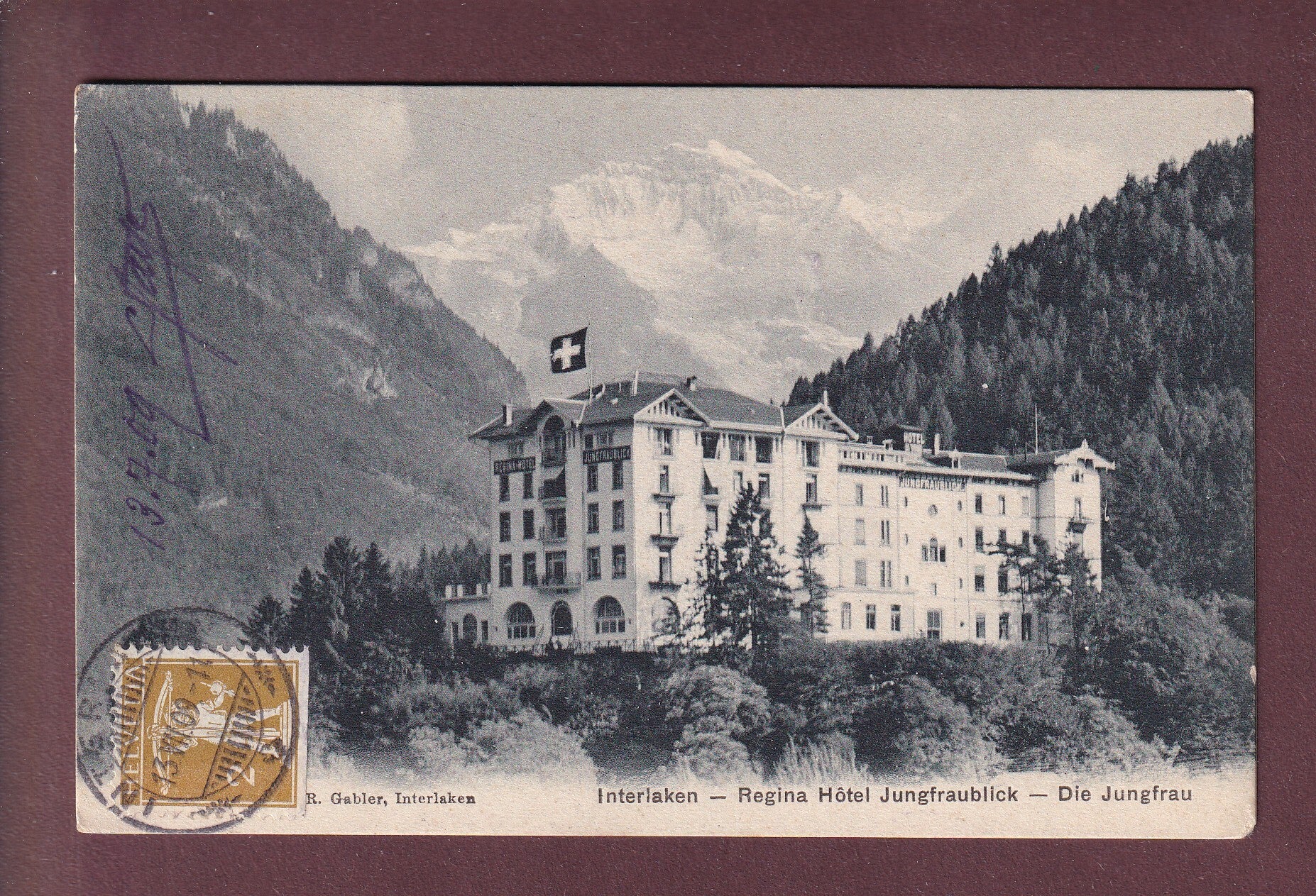 INTERLAKEN - Regina Hotel Jungfraublick - 1909