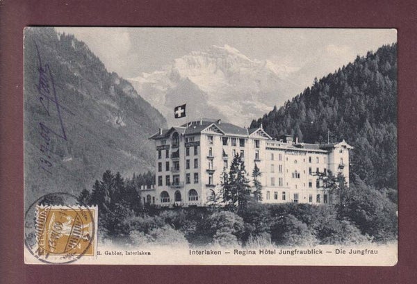 INTERLAKEN - Regina Hotel Jungfraublick - 1909