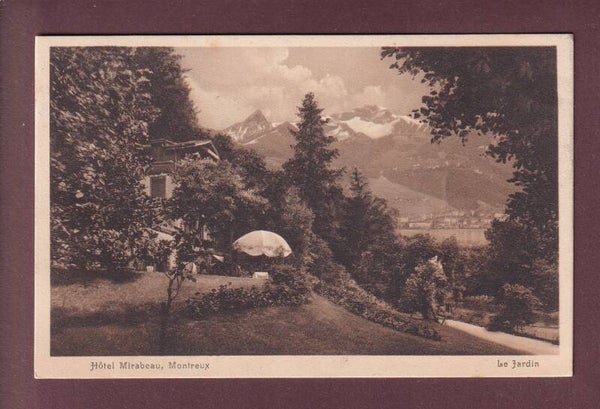 MONTREUX - Hôtel Mirabeau - Le Jardin - 1913