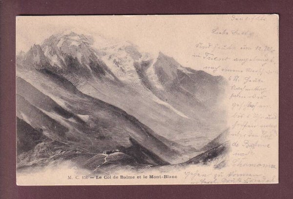 COL DE BALME - Mont-Blanc - 1902