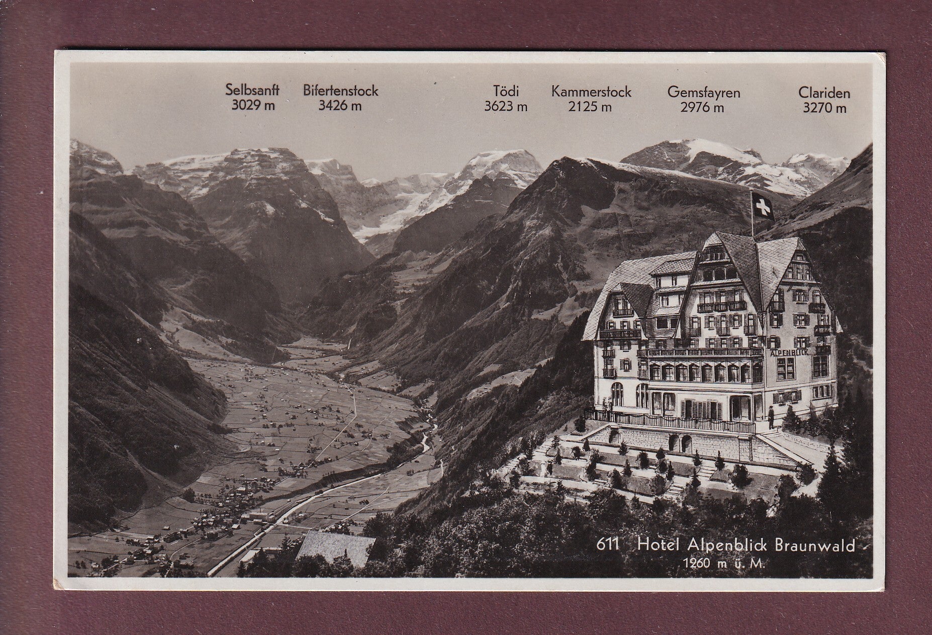 BRAUNWALD - Hotel Alpenblick - 1935