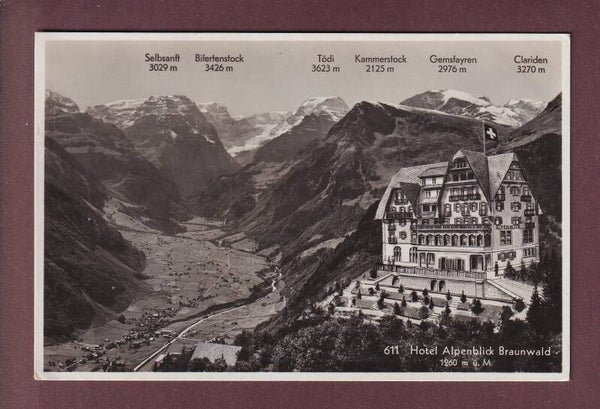 BRAUNWALD - Hotel Alpenblick - 1935