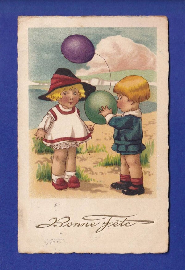 ENFANT - Joli petit couple et ballons
