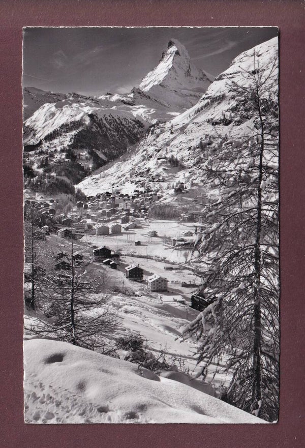 ZERMATT unter Schnee - Matterhorn - 1959