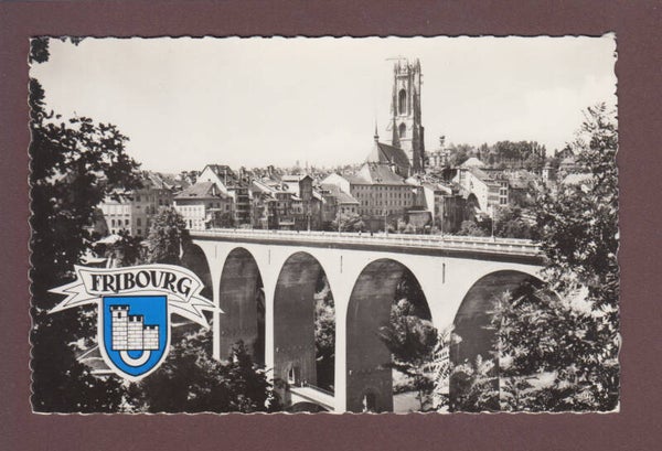 FRIBOURG - Grue sur la cathédrale - Blason