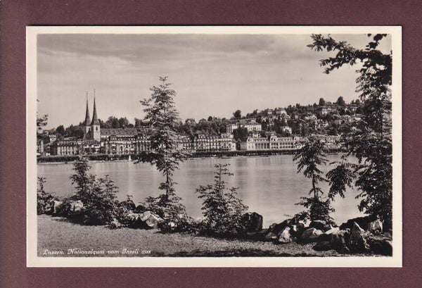 LUZERN - Nationalquai vom Inseli aus