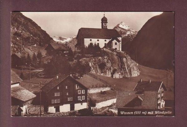 WASSEN - Teilansicht mit Kirche - Windgelle
