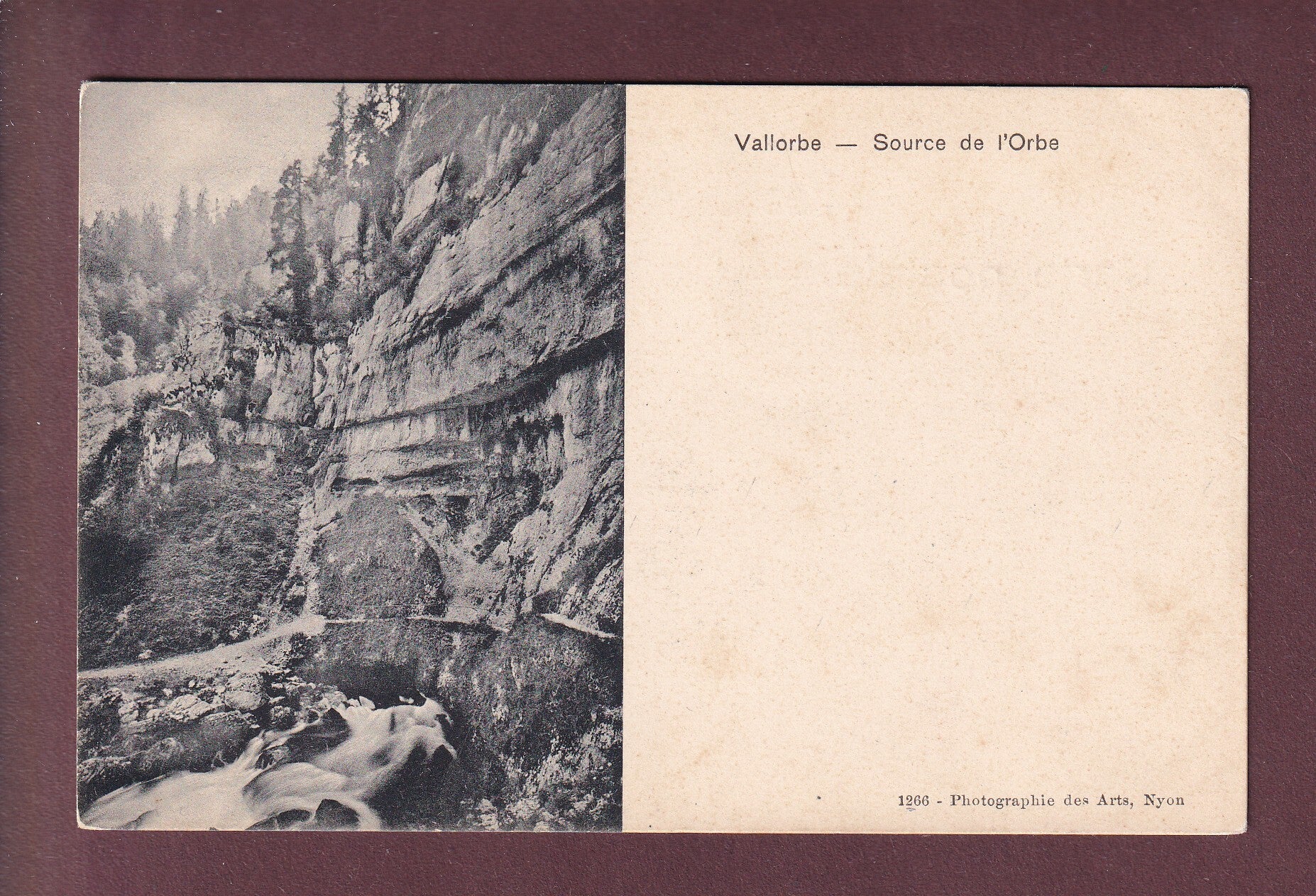 VALLORBE - Source de l'Orbe