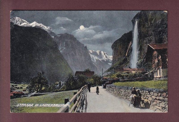 Strasse in LAUTERBRUNNEN - Mondschein