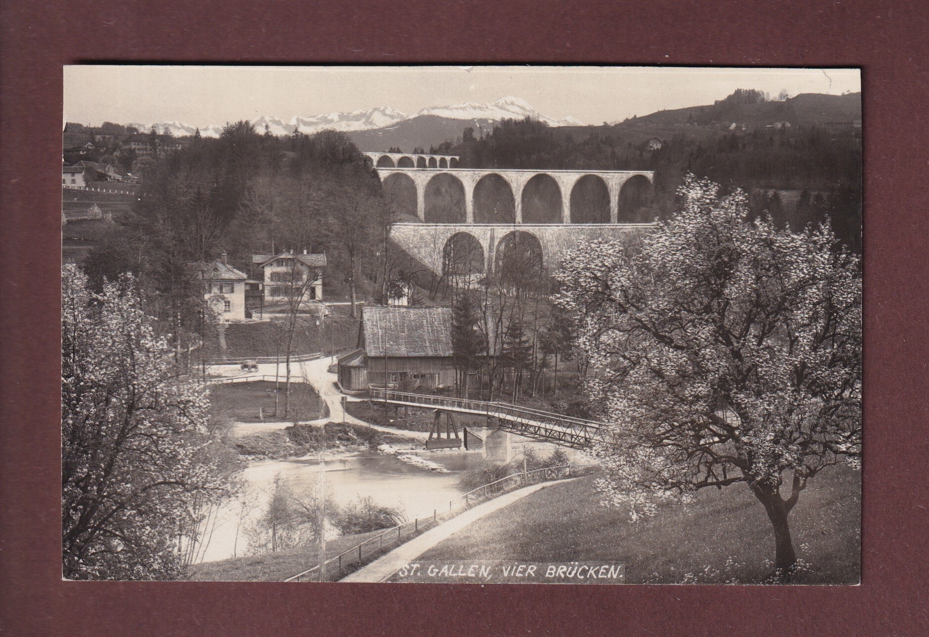 ST. GALLEN - Teilansicht mit 4 Brücken - 1934 Foto