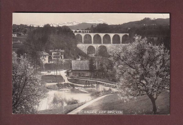 ST. GALLEN - Teilansicht mit 4 Brücken - 1934 Foto