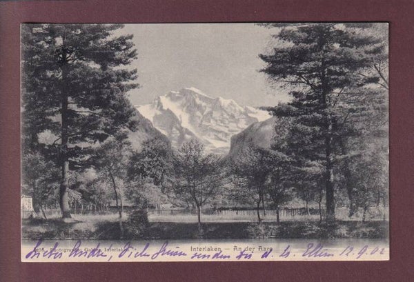 An der Aare - JUNGFRAU - 1902