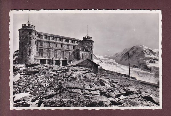 Hotel GORNERGRAT - Lyskamm - 1943 // kleiner Eckbug //