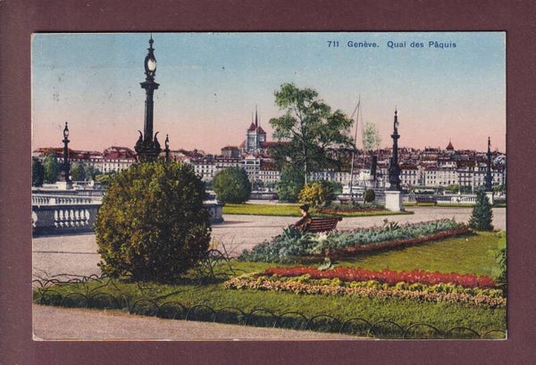 GENEVE - Quai des Pâquis - 1922