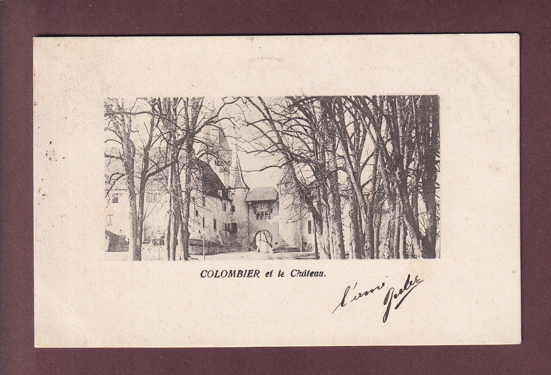 COLOMBIER - Le Château - 1908