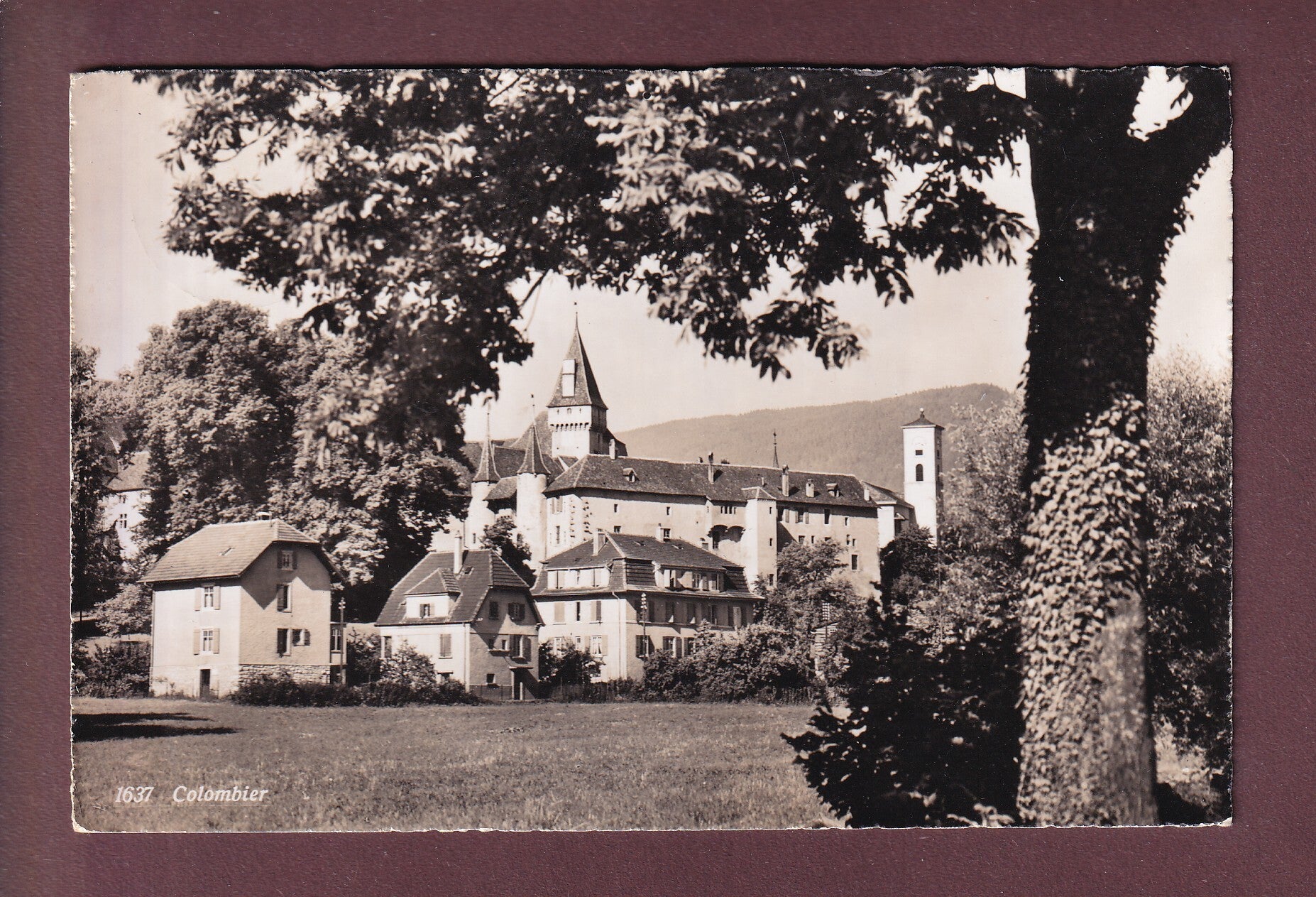 COLOMBIER - Vue partielle - 1957 Feldpost