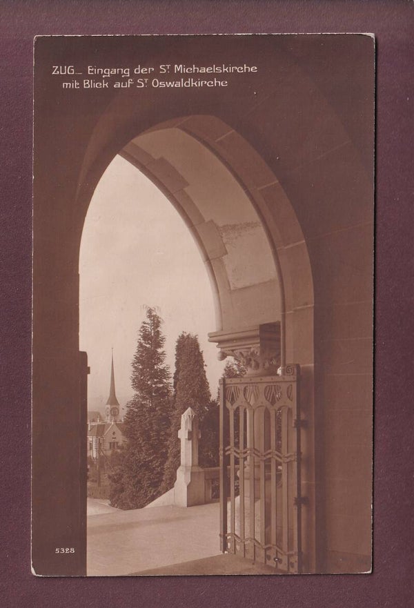 ZUG - Eingang der St. Michaelskirche - St. Oswaldkirche