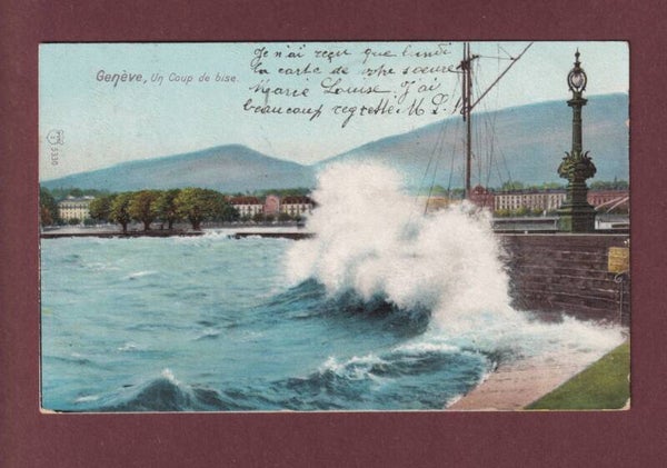 GENEVE - Un coup de bise - 1906
