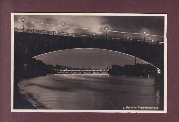 BASEL - Festbeleuchtung - 1926