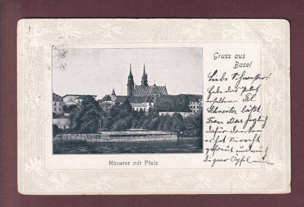 Gruss aus BASEL - Münster - 1915 // Eckbug //