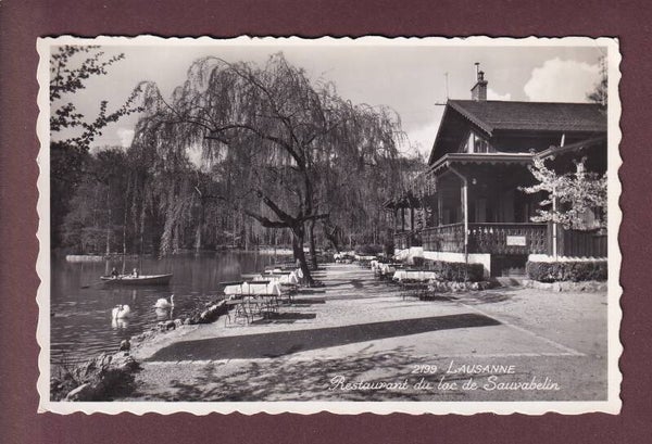 LAUSANNE - Restaurant de Sauvabelin - 1950 // pli d'angle //